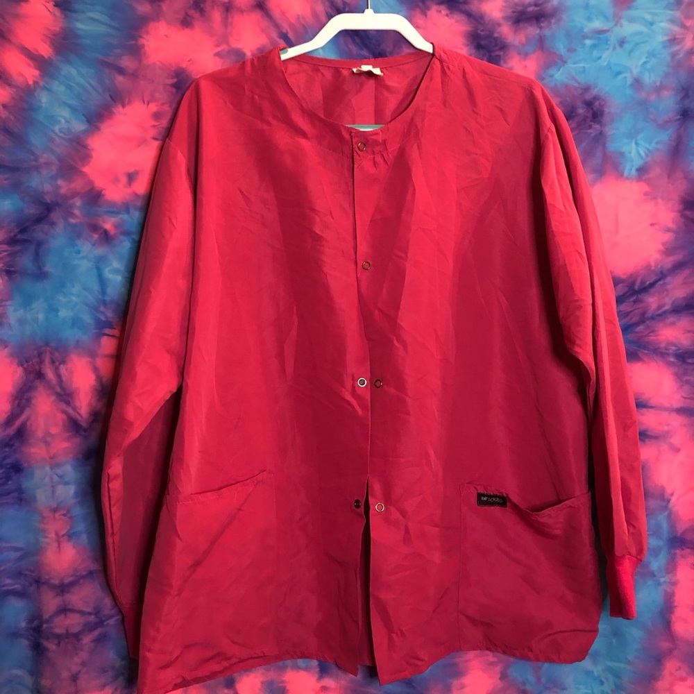 🦋RMF scrub long sleeve jacket hot pink